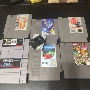 Lot Of 7 Authentic Nintendo/super Games Golgo13, Air Fortress, Madden, And Extra